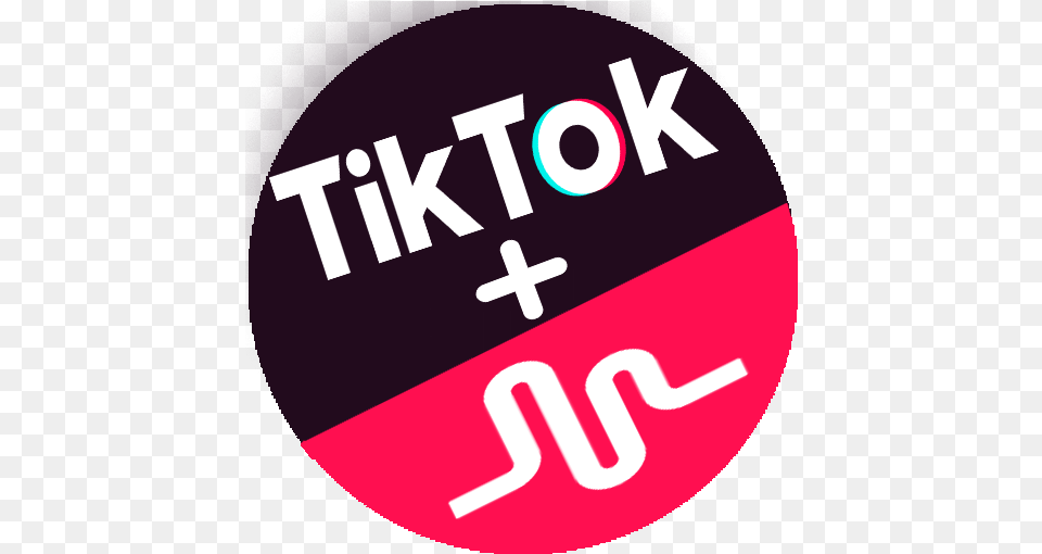 Tik Tok Musically Tik Tok And Musically Logo, Symbol, Sign, First Aid, Badge Free Png