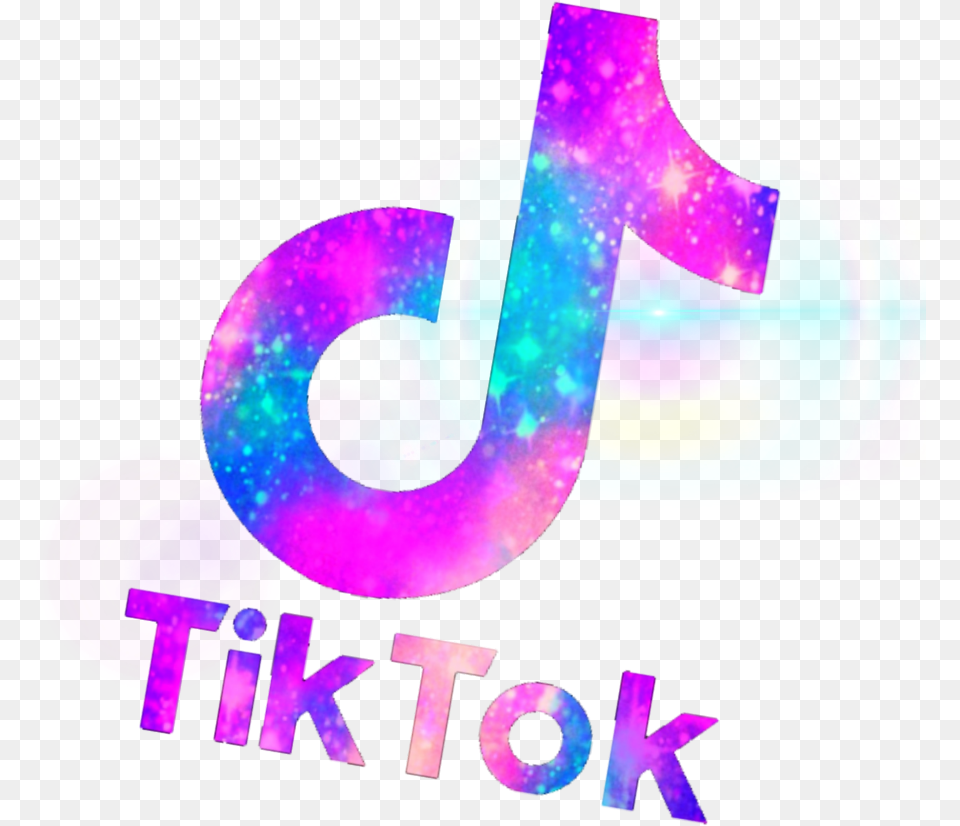 Tik Tok Tik Tok Logo Pink And Purple, Art, Graphics, Text, Blade Png Image