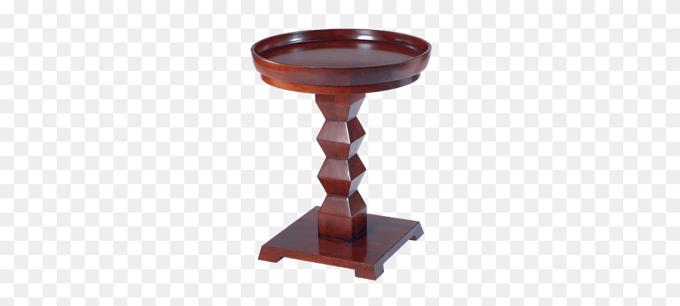 Tikal Cherry Pedestal End Table For Rent Brook Furniture Rental, Dining Table Png Image