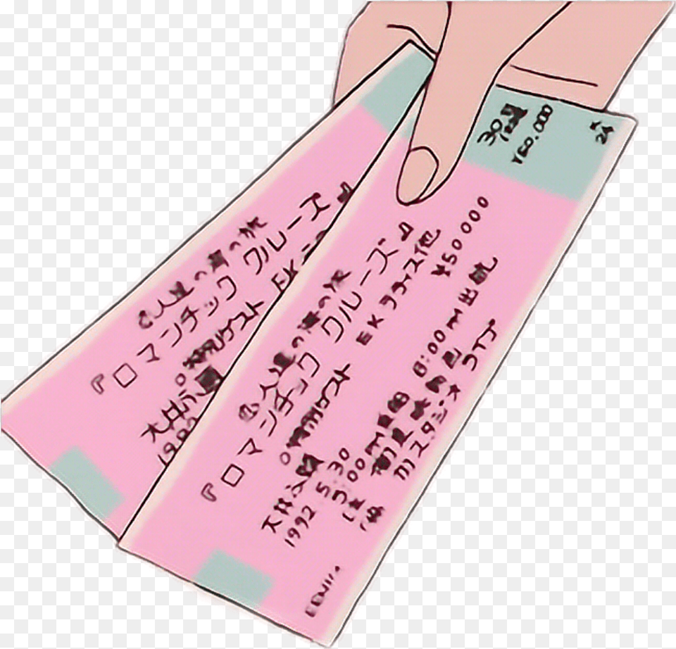 Tikets Stickers Etiquetas Pink Rosa Rosado Verde Green Green And Pink Aesthetic, Text, Paper Png