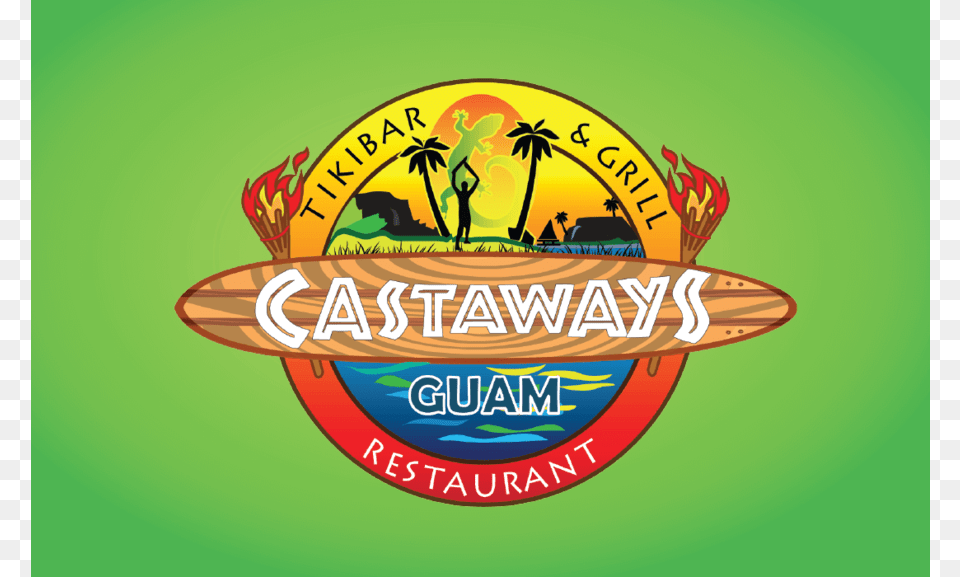 Tiki Bar Logos Clipart Logo Tiki Bar Castaways Guam, Person, Summer Free Transparent Png