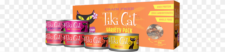 Tiki Cat King Kamehameha Luau Variety Pack Canned Cat Tiki Pets Tiki Cat Luau Cat Food, Aluminium, Tin, Can, Canned Goods Free Transparent Png