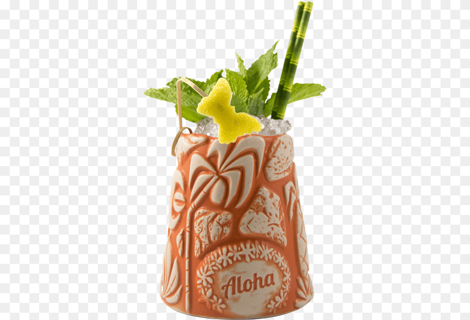 Tiki Cocktail, Herbs, Plant, Mint, Alcohol Free Transparent Png