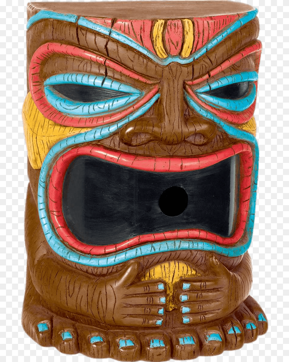 Tiki Head Hands On Belly, Architecture, Emblem, Pillar, Symbol Free Png Download