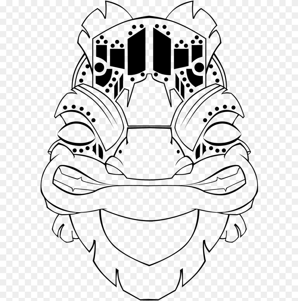 Tiki Mask Template Clipart Best Mayan Mask Templates, Gray Png Image
