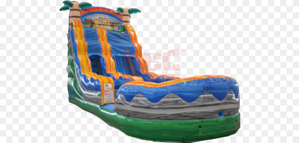 Tiki Plunge 45 Right Tiki Plunge Water Slide, Inflatable, Toy Free Transparent Png