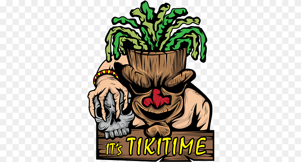 Tiki Time Tshirt Mask Luau Fictional Character, Emblem, Symbol, Architecture, Pillar Png