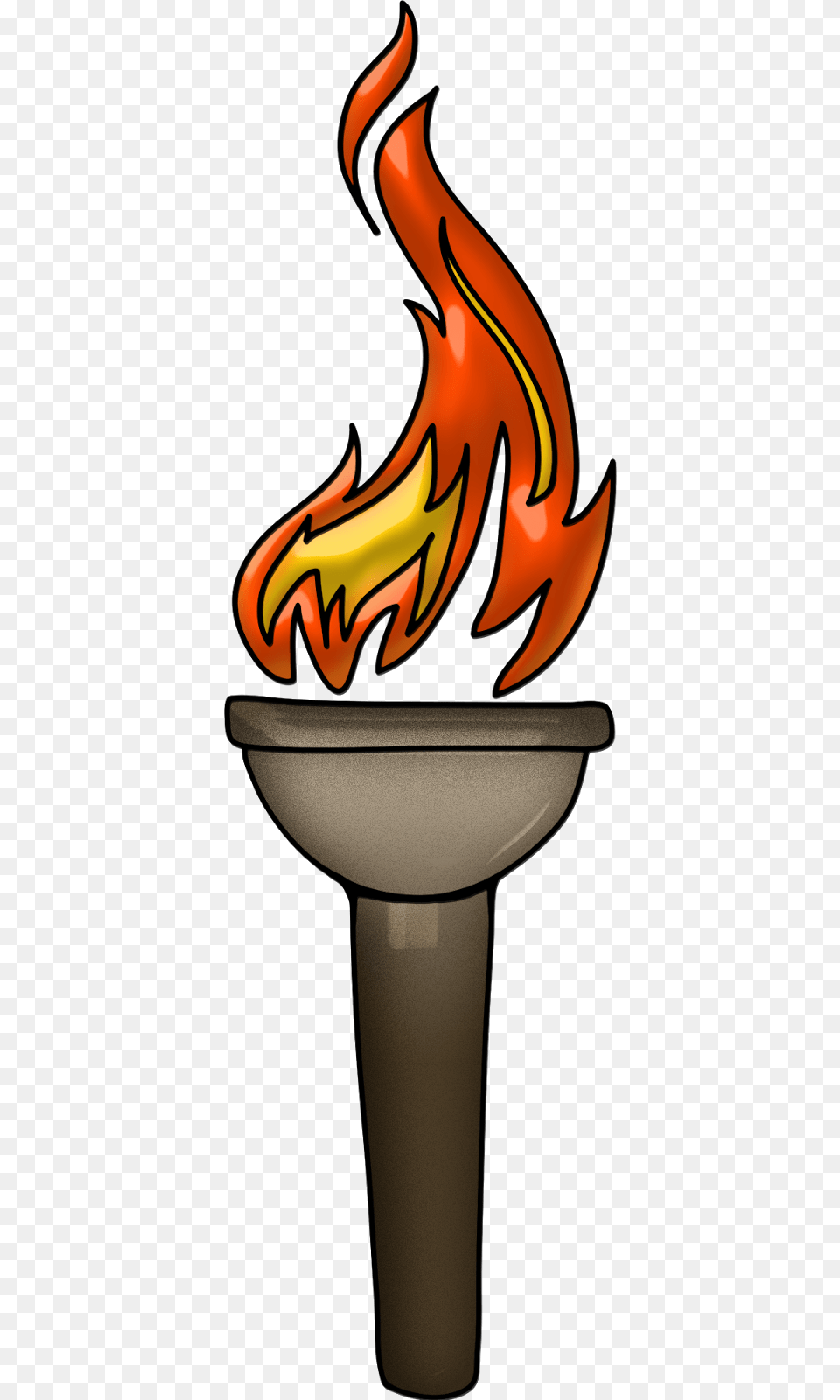 Tiki Torch Transparent Clip Freeuse Library Torch Clipart, Light Free Png Download