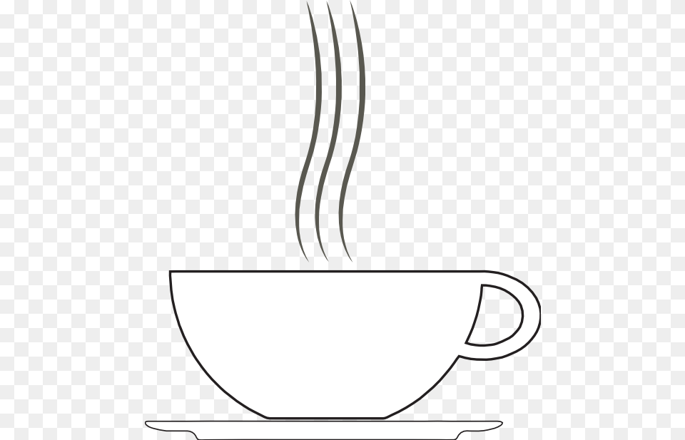 Tikigiki Misc Coffee Cup 10 Black White Line Art 555px Coffee Cup Clipart White, Saucer, Beverage, Coffee Cup Png Image