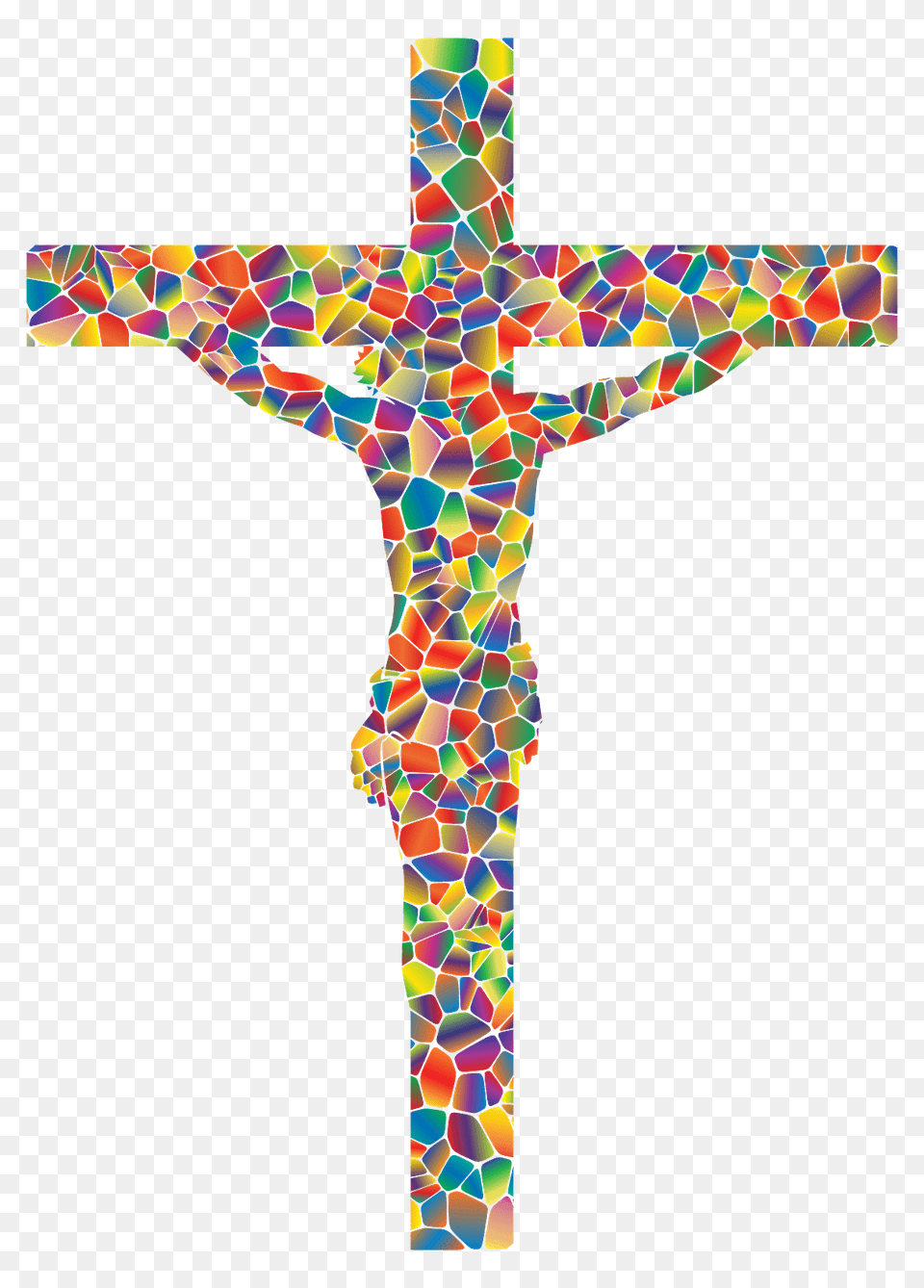 Tiled Jesus On The Cross, Art, Symbol, Modern Art Free Png