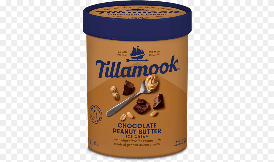 Tillamook Chocolate Peanut Butter Ice Cream, Food, Peanut Butter, Cocoa, Cup Free Png Download