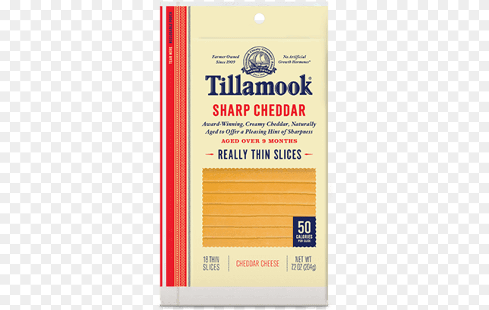 Tillamook Sharp Cheddar Cheese Slices, Book, Publication, Advertisement, Text Free Transparent Png