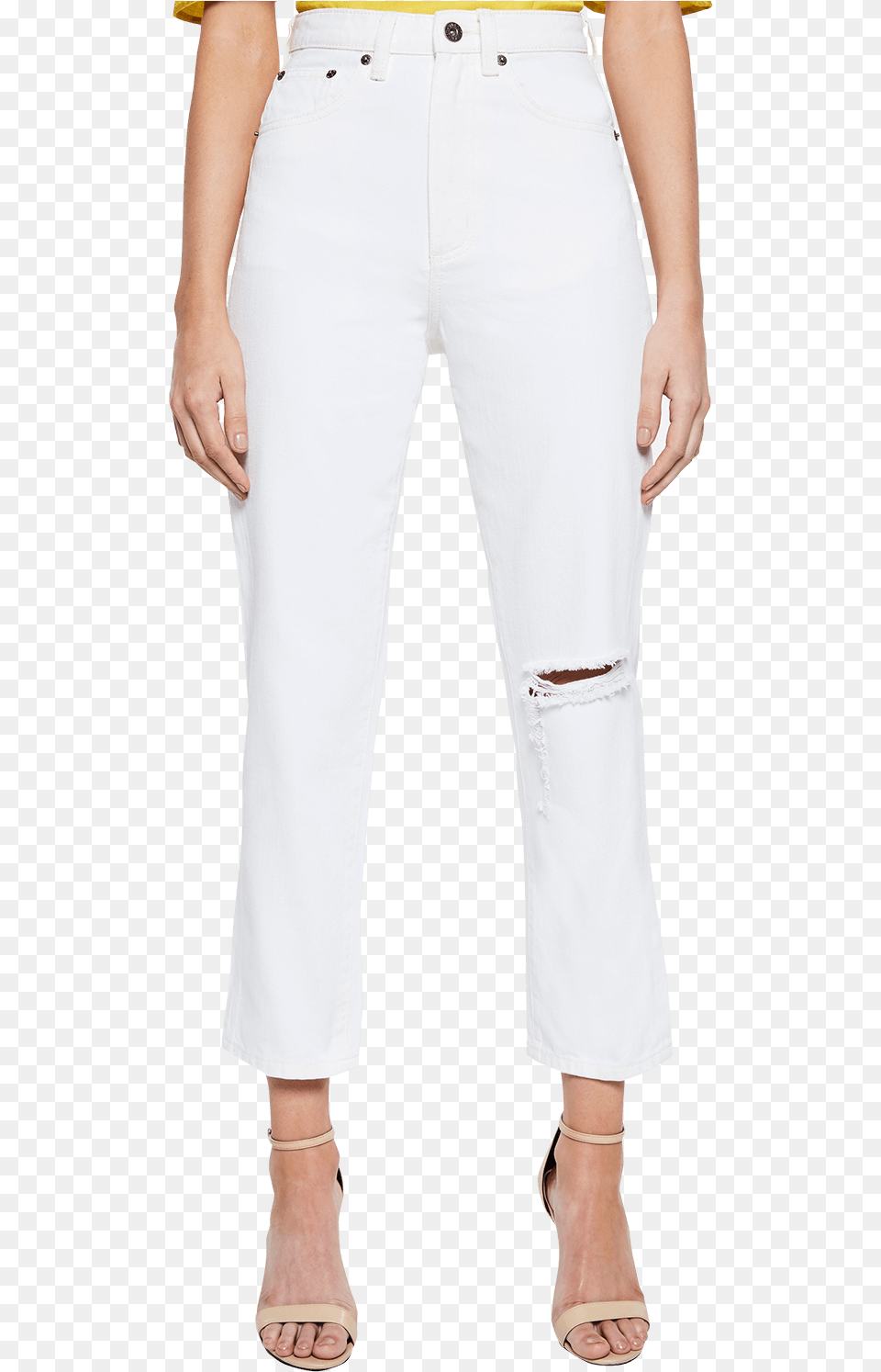 Tilly Denim Jean In Colour Snow White Pocket, Linen, Clothing, Home Decor, Pants Free Png