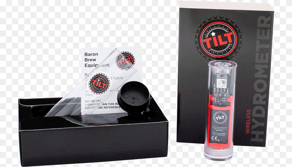 Tilt Hydrometer And Thermometerdata Id Tilt Brewing, Bottle, Business Card, Paper, Text Free Transparent Png