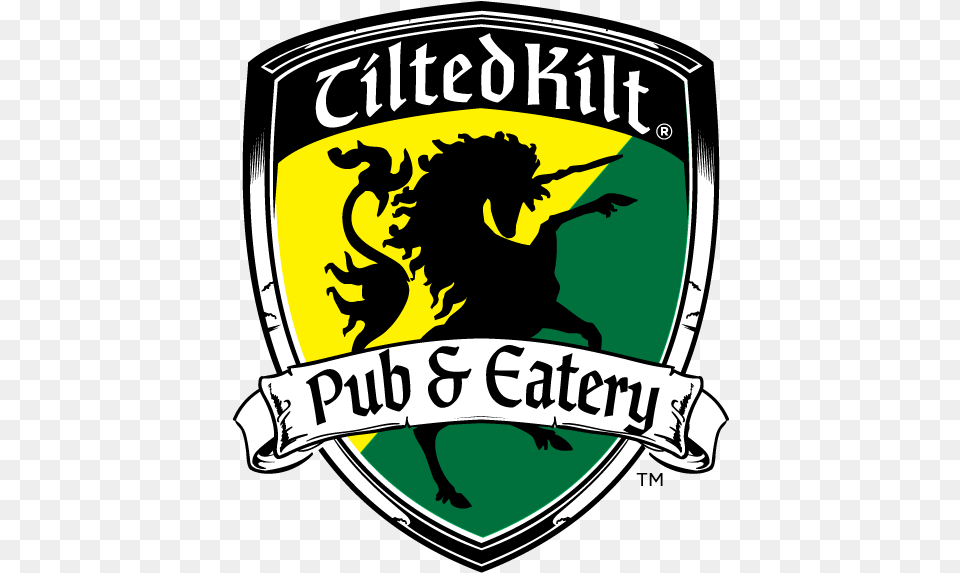 Tilted Kilt Dtc Tilted Kilt Logo, Emblem, Symbol, Person Free Png Download