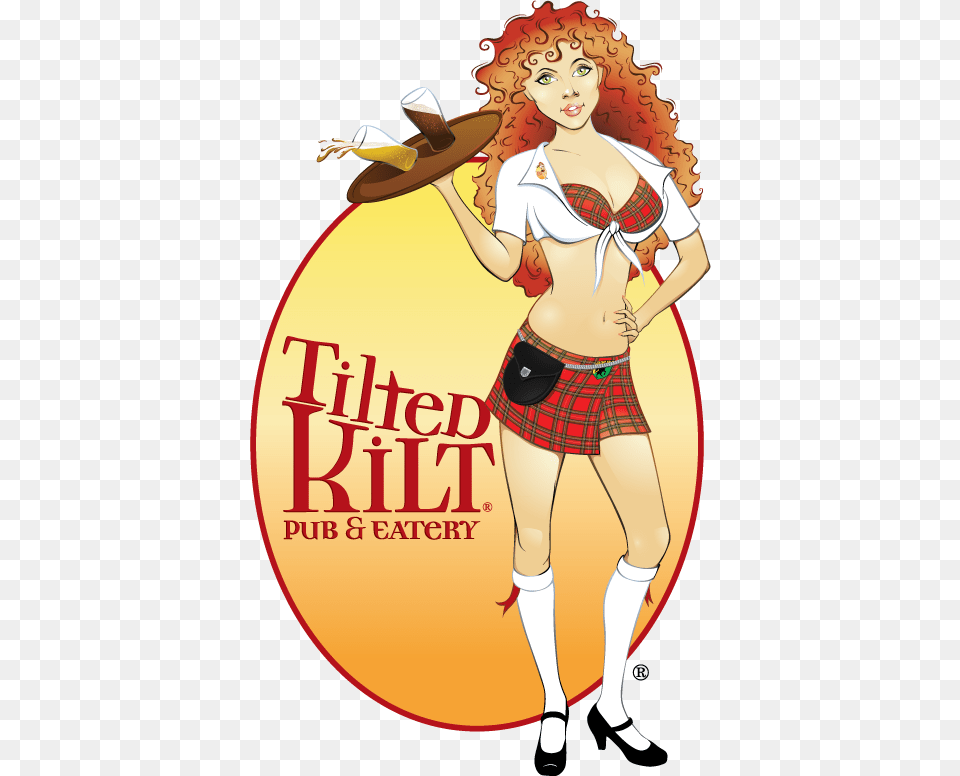 Tilted Kilt Tilted Kilt Logo, Book, Clothing, Skirt, Publication Free Transparent Png
