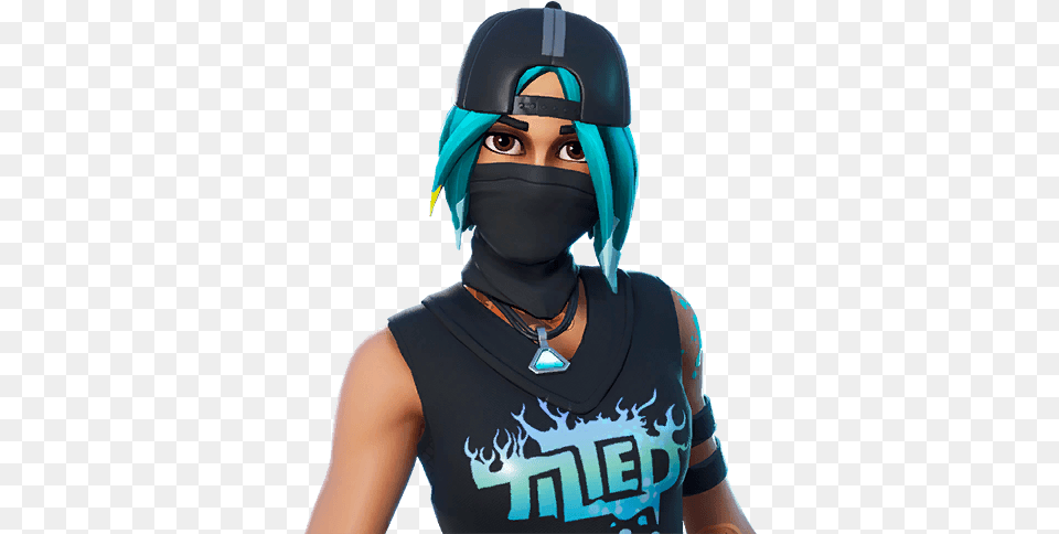 Tilted Teknique Outfit Icon Tilted Teknique Fortnite Skin, Helmet, Adult, Female, Person Png