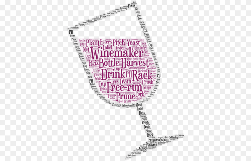 Tilted Wine Glass Silhouette Word Cloud Red Wine Illustration, Purple, Sticker, Astronomy, Maroon Free Png Download