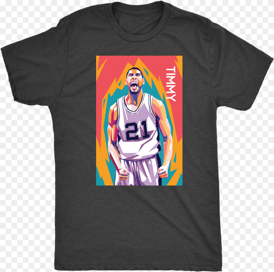 Tim Duncan Is Without Question The Greatest Spurs Star Wars Do It Shirt, Clothing, T-shirt, Adult, Male Png Image