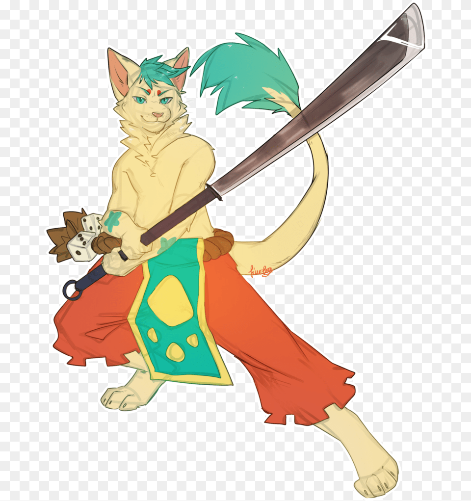 Tim Swordscat By Fiuefey Cartoon, Book, Comics, Publication, Person Free Png