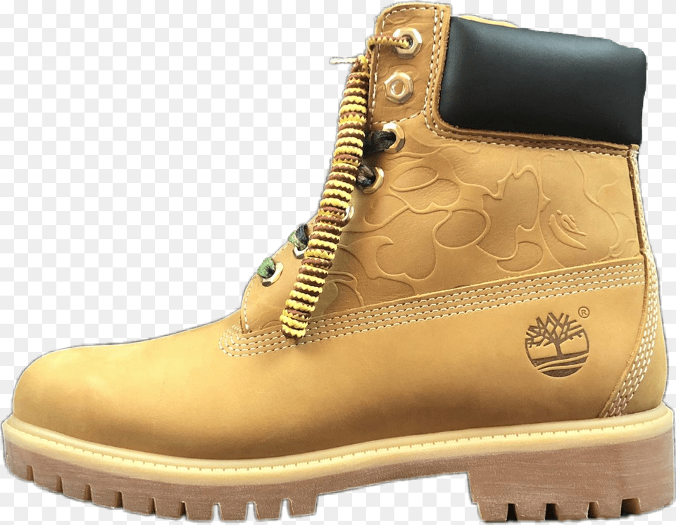 Timberland Bape Undefeated Boot Boots Work Boots, Clothing, Footwear, Shoe Free Transparent Png