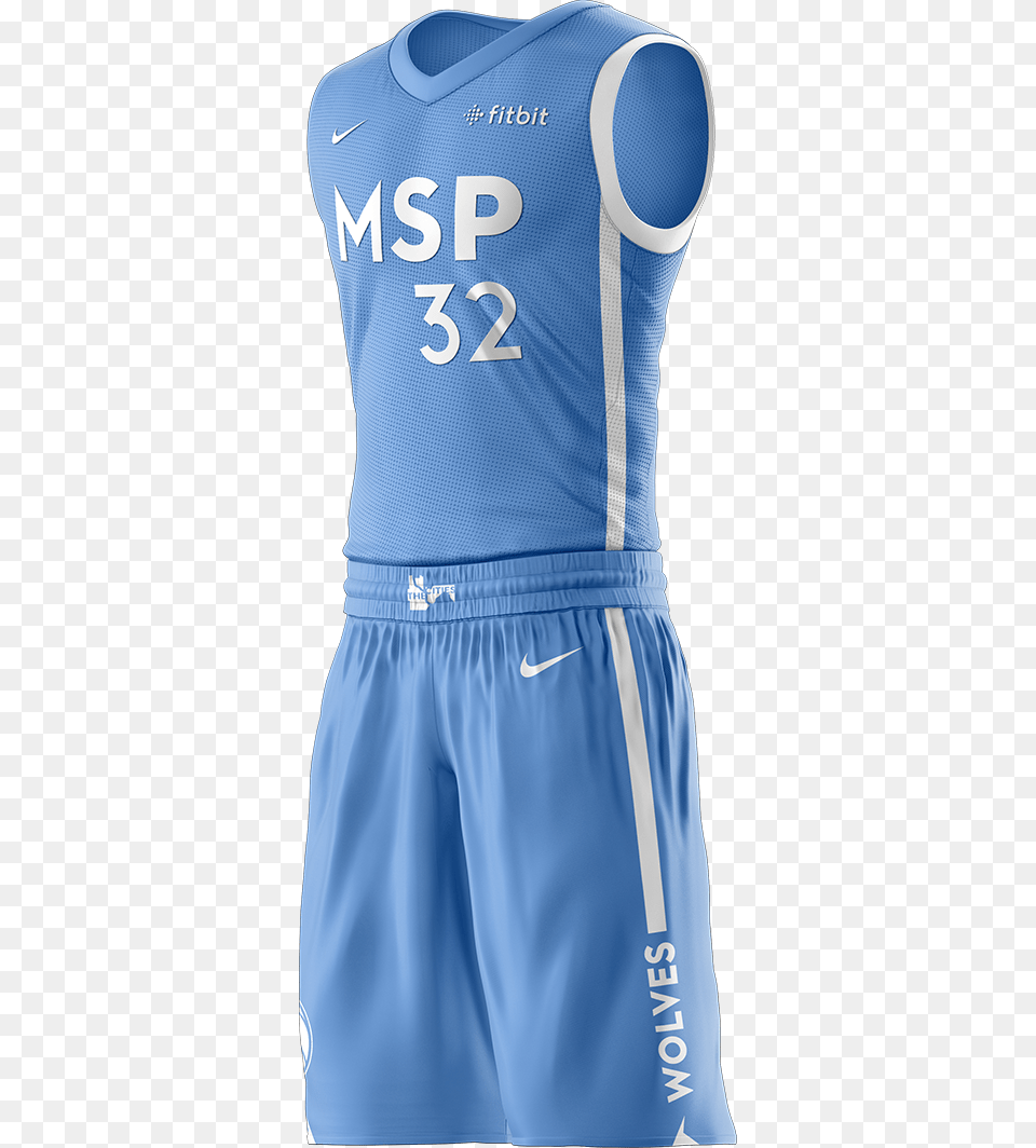 Timberwolves Cities Edition Uniform Timberwolves City Uniforms, Clothing, Shirt, Adult, Female Png Image