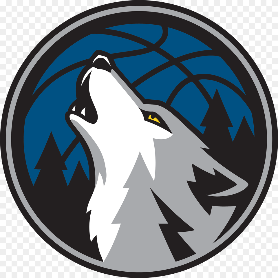 Timberwolves Logo, Animal, Mammal, Wolf Free Png Download