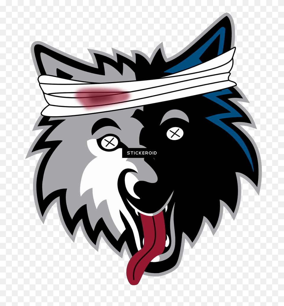 Timberwolves Logo Clipart Download Minnesota Timberwolves Team Logo, Book, Comics, Publication, Animal Png Image