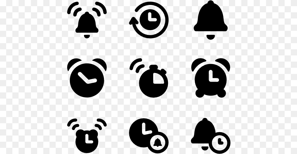 Time Alarm Alarm Icon, Gray Free Png Download
