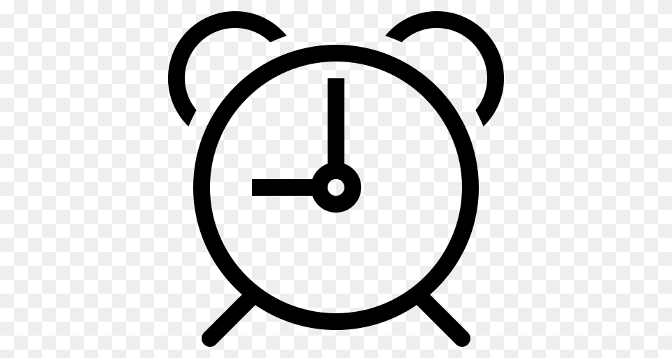 Time Alarm Clock Clock Icon With And Vector Format For Gray Free Png