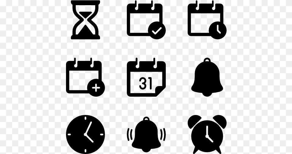 Time Amp Calendar 45 Icons Icon For Presentation, Gray Free Png Download