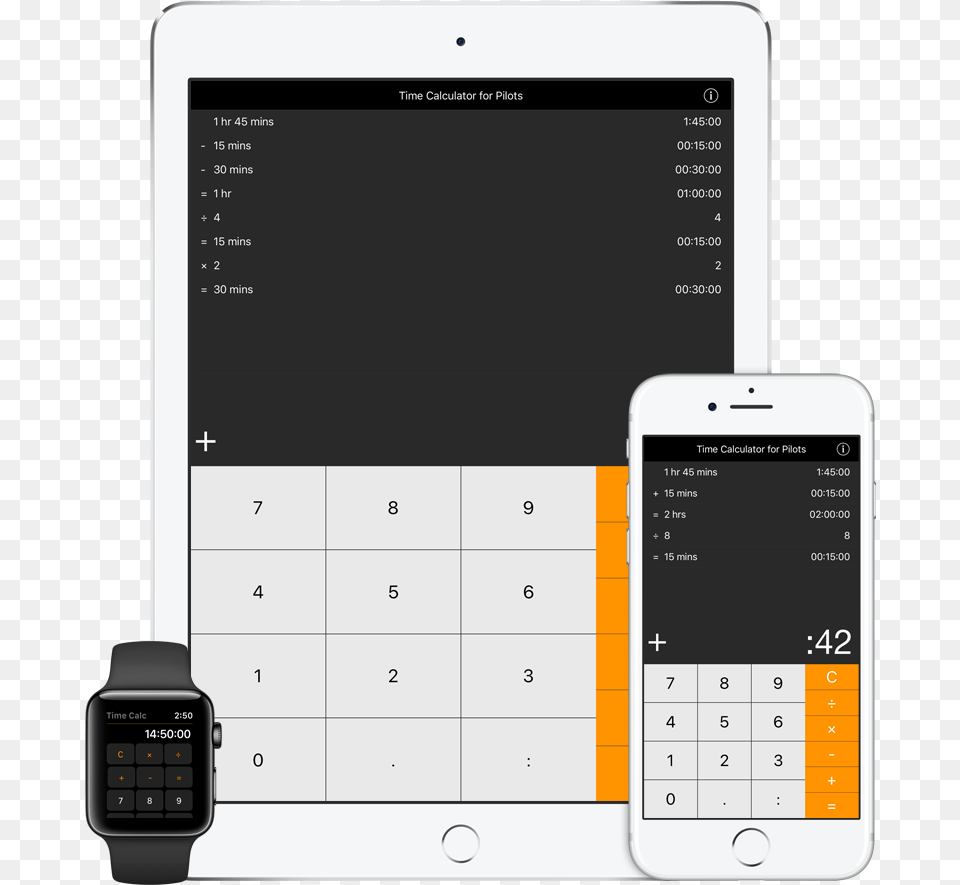 Time Calculator For Pilots U2014 Aviation Mobile Apps Llc Mobile Phone, Electronics, Mobile Phone, Wristwatch Free Transparent Png