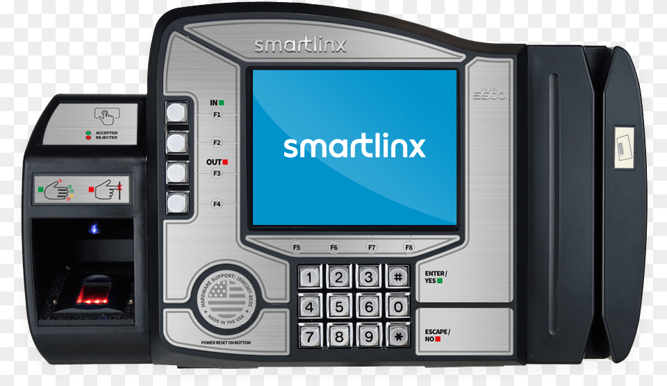 Time Clock Device Showing Smartlinx Logo On Screen Feature Phone, Electronics, Computer Hardware, Hardware, Monitor Free Transparent Png