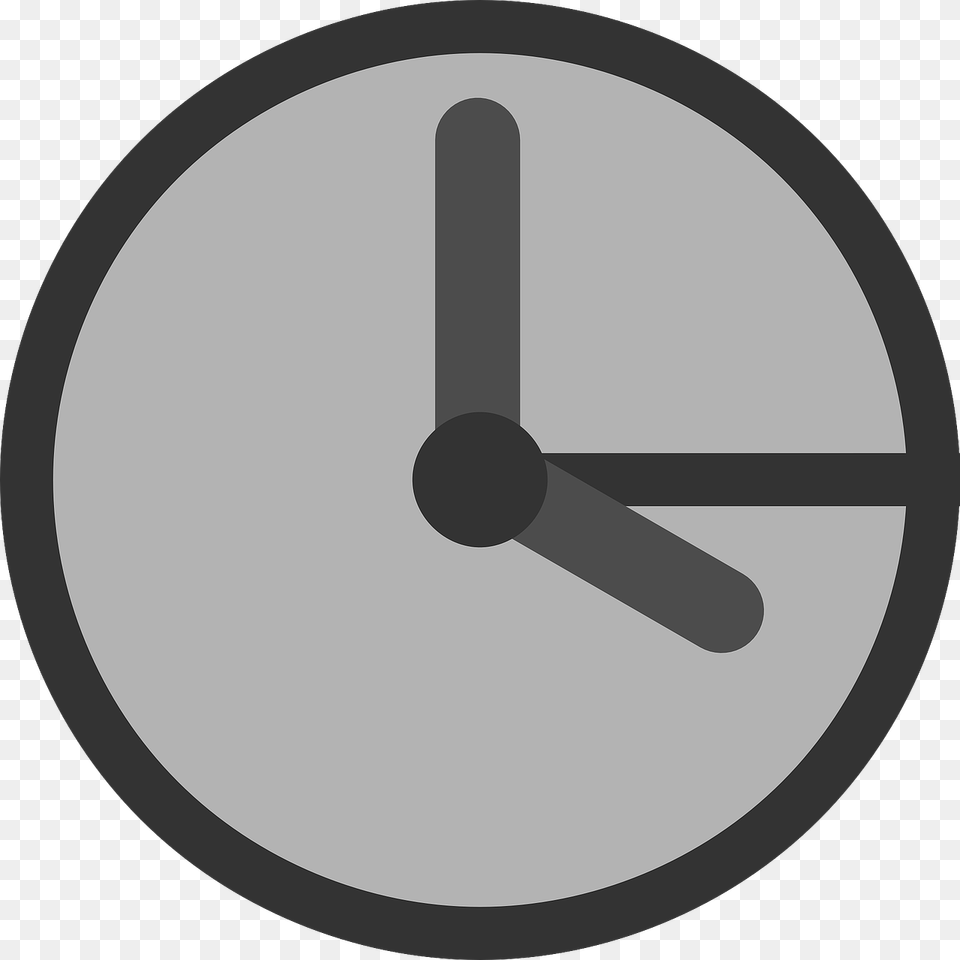 Time Clock Icon Symbol Gray Clock Clipart, Analog Clock, Disk Free Png Download