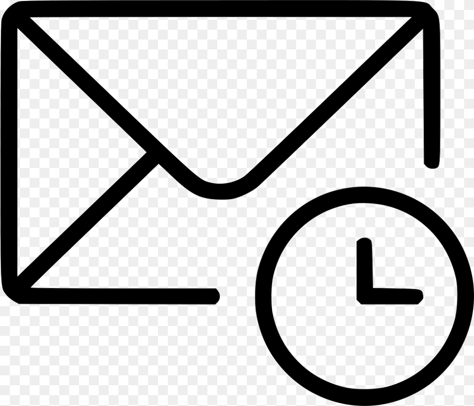 Time Date History Remove Mail Email Envelope Message Email Download Icon, Device, Grass, Lawn, Lawn Mower Png