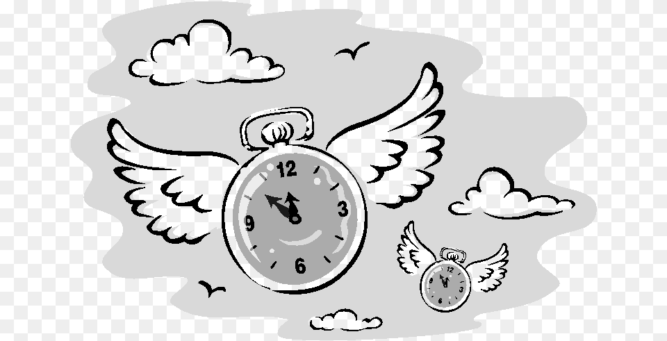 Time Flies Pluspng Time Flying, Alarm Clock, Clock, Baby, Person Png Image