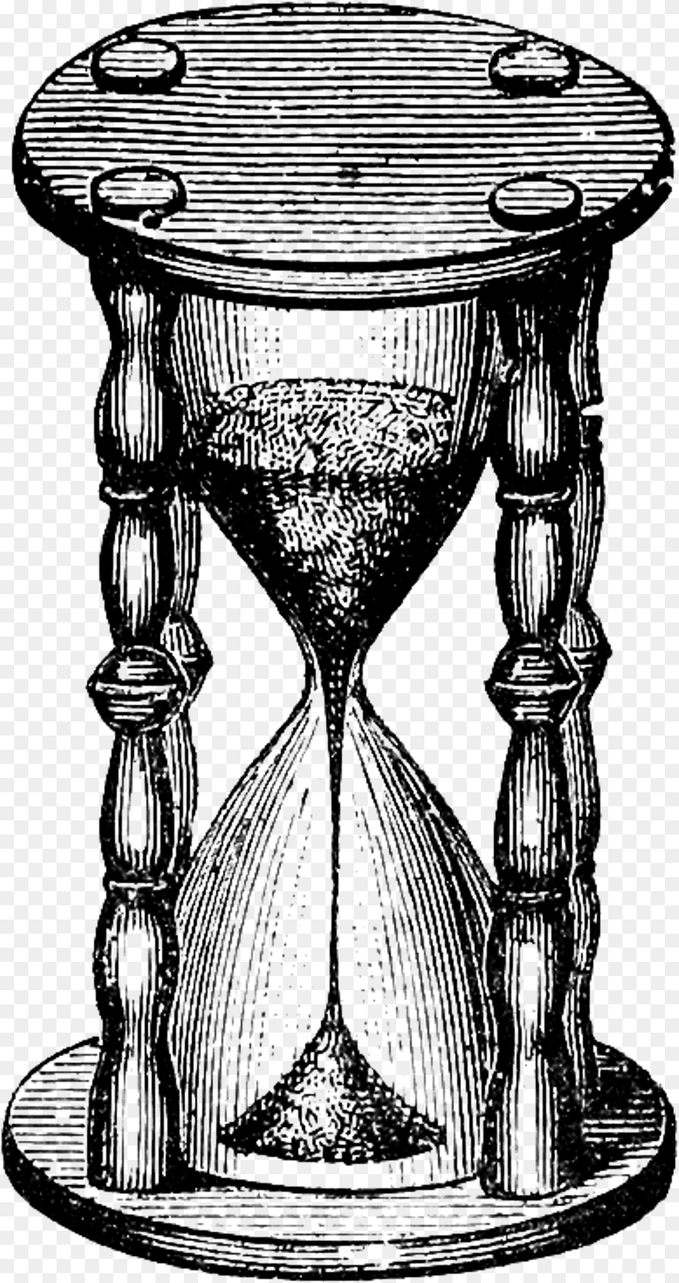 Time Hourglass Vintage Clock Vintage Hourglass, Gray Png Image