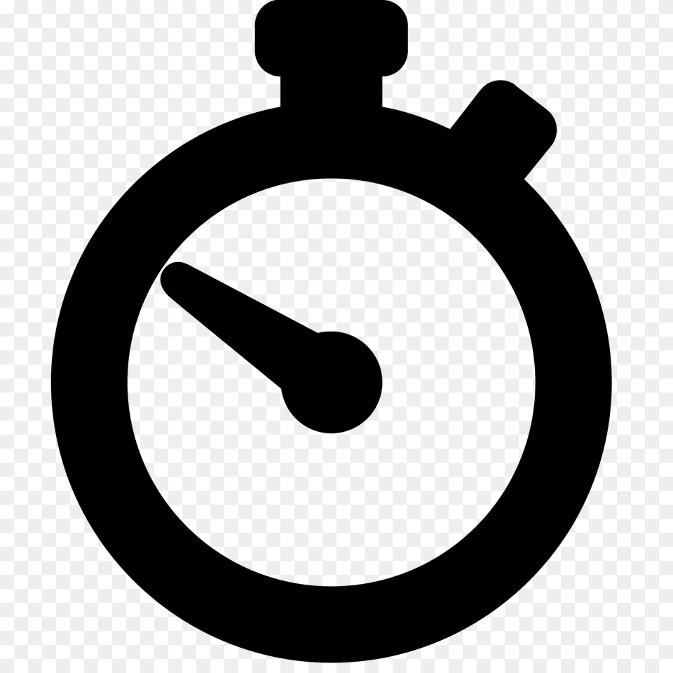 Time Icon, Gray Free Png Download