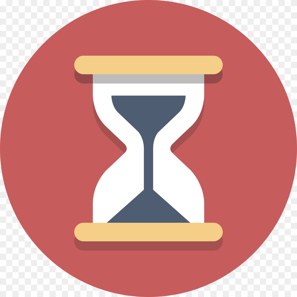 Time Icon Flat, Hourglass, Disk Free Transparent Png