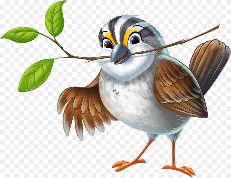 Time Lab Vbs Animals Image With Sparrow Bird Cartoon Png