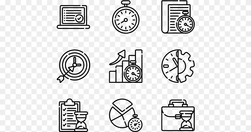 Time Management Architecture Vector Icon, Gray Png Image