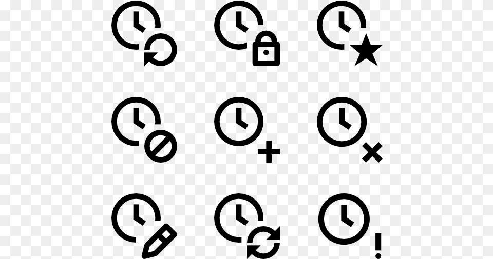 Time Select Icon, Gray Free Png
