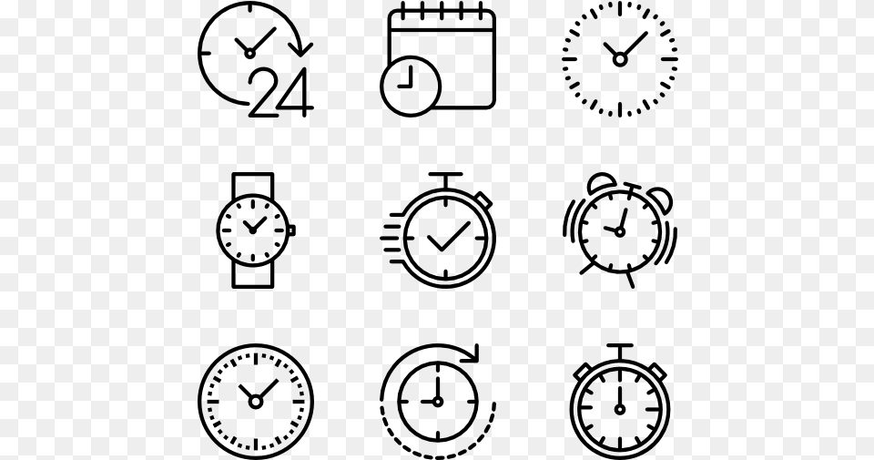 Time Time Watch Icon, Gray Png