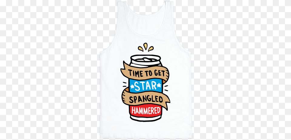 Time To Get Star Spangled Hammered Tank Top 39star Spangled Hammered39 Tank Top, Clothing, Tank Top, T-shirt Png