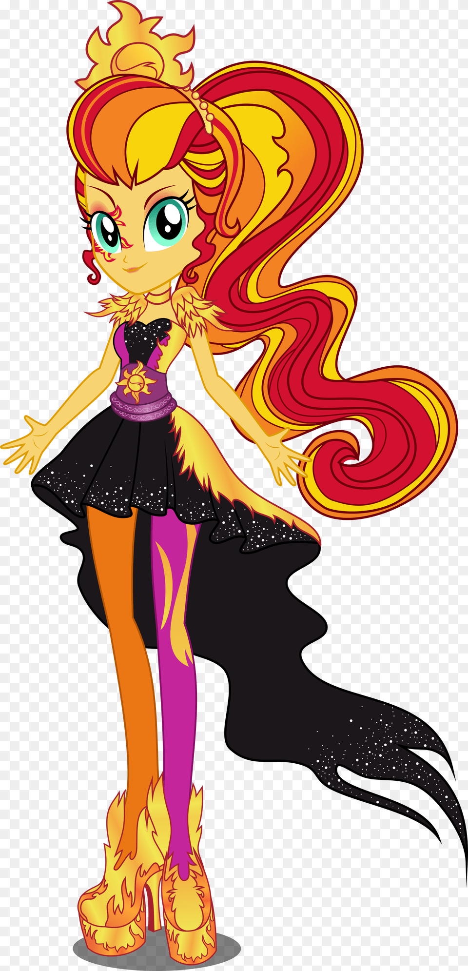 Time To Shine Clipart Equestria Girl Sunset Shimmer, Book, Publication, Comics, Adult Png Image