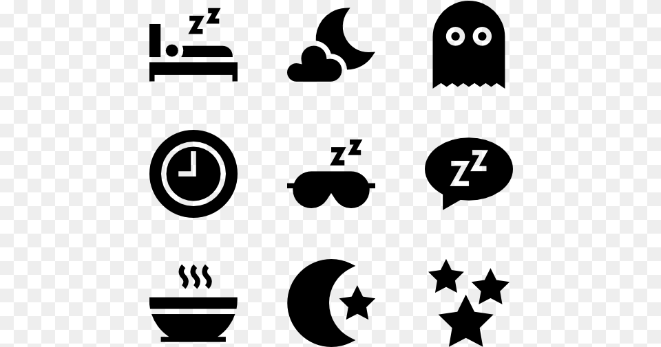 Time To Sleep Fitness Icon, Gray Png Image