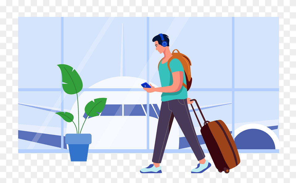 Time To Travel Clipart, Adult, Male, Man, Person Free Transparent Png