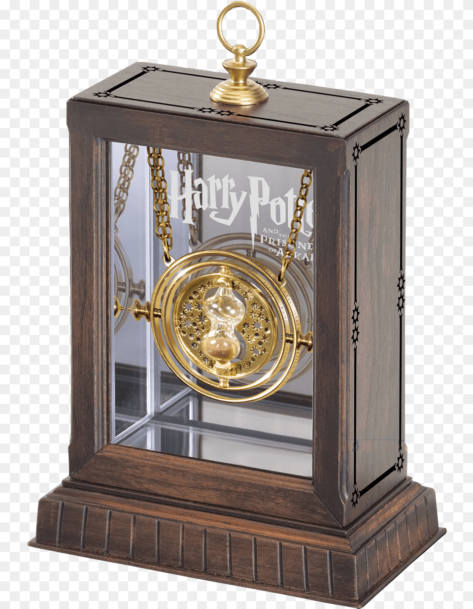 Time Turner Necklace Prop Replica With Display Case Harry Potter Time Travelling Free Transparent Png