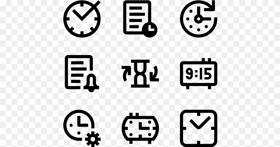 Time Writer Icon, Gray Png Image