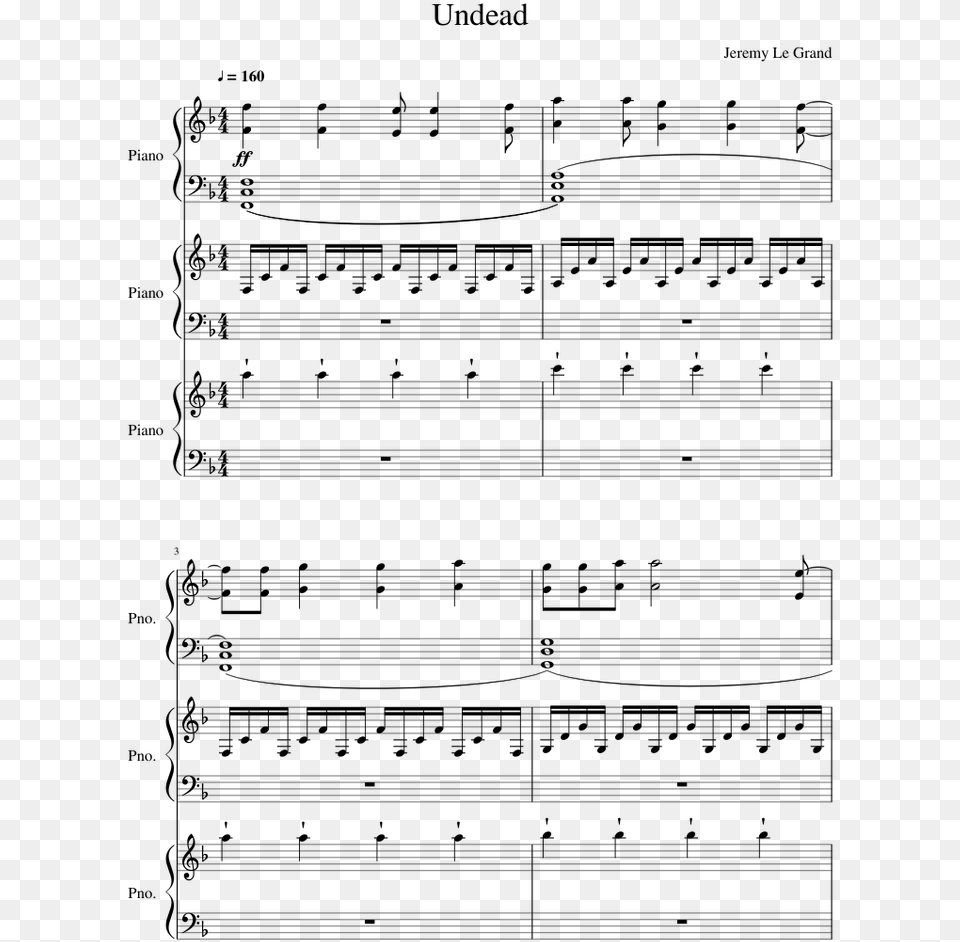 Timebomb Walk The Moon Sheet Music, Gray Png Image